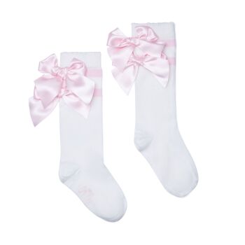 AW25 Girls ADee Teddy Bear Bakery Maeve Knee High Socks W252915 Pink Fairy