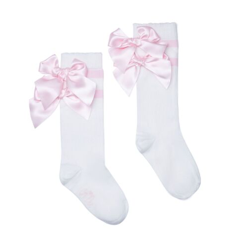 AW25 Girls ADee Teddy Bear Bakery Maeve Knee High Socks W252915 Pink Fairy