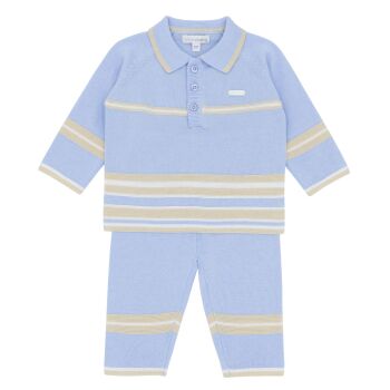 Boys Blues Baby Knitted 2 Piece Set BB2126
