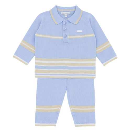 Boys Blues Baby Knitted 2 Piece Set BB2126
