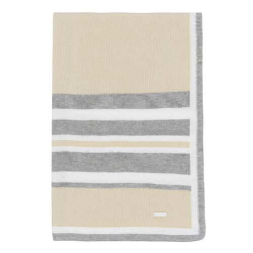 Boys Blues Baby Knitted Shawl BB2129