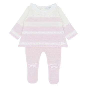 Girls Blues Baby Knitted 2 Piece Set BB2159