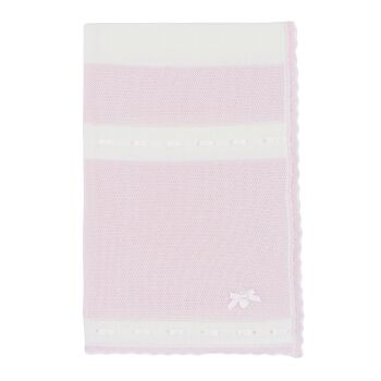 Girls Blues Baby Knitted Shawl BB2163