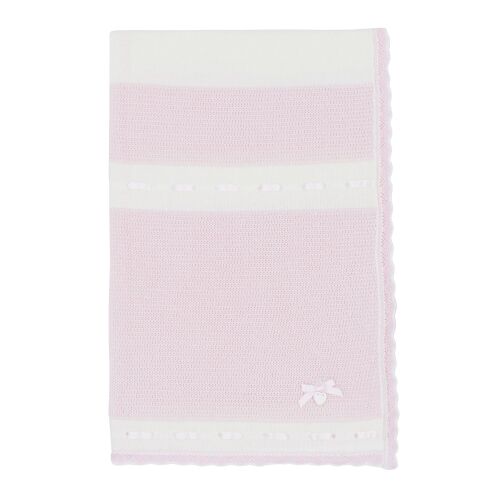 Girls Blues Baby Knitted Shawl BB2163