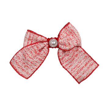 PRE ORDER Girls Naxos Red and Cream Hair Clip L8