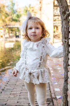 PRE ORDER Girls Naxos Beige Set 7605