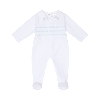 Boys Deolinda Babygrow DBI25130 White and Blue