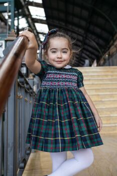 Girls Naxos Hand Smocked Dress 7628