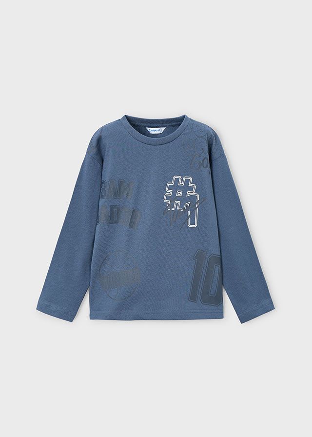 ***PRE ORDER Boys Mayoral Long Sleeve Top 4074 Steel 71