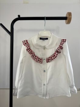 Girls Basmarti Red and Cream Set 25515 25516