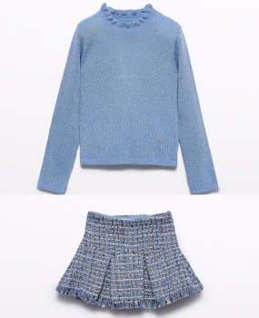 AW25 Girls Abel and Lula Top and Skirt Set 5836 5520
