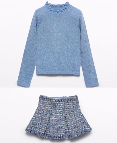 AW25 Girls Abel and Lula Top and Skirt Set 5836 5520