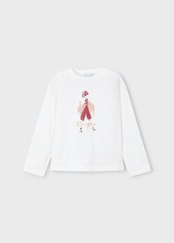 AW25 Girls Mayoral Top and Leggings Set 4715 4010 Cherry Cream (96, 73)