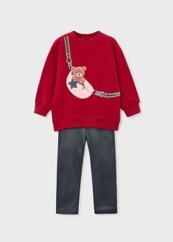 AW25 Girls Mayoral Top and Leggings Set 4727 Lead 58