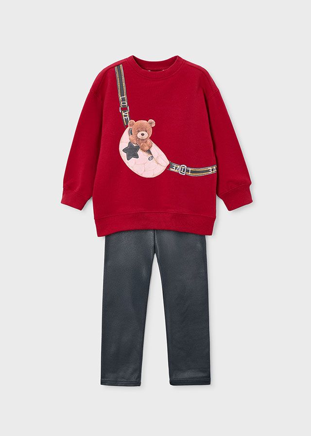 AW25 Girls Mayoral Top and Leggings Set 4727 Lead 58