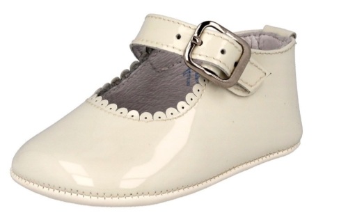 .Girls Andanines Soft Sole Shoes 172901 - Cream