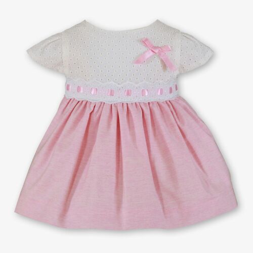 *PRE ORDER SS26 Girls Miranda Pink and White Dress 23