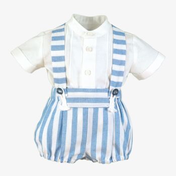 *PRE ORDER SS26 Boys Miranda Blue and White Set 40