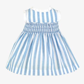 *PRE ORDER SS26 Girls Miranda Blue and White Dress 40