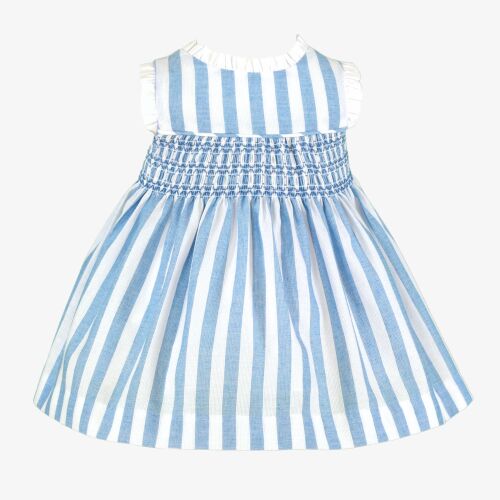 *PRE ORDER SS26 Girls Miranda Blue and White Dress 40
