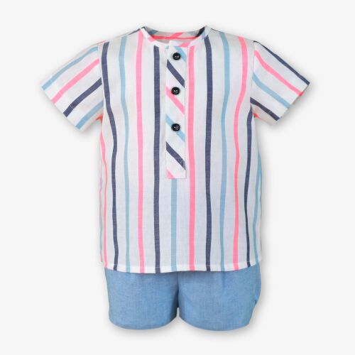 *PRE ORDER SS26 Boys Miranda Striped Set 144