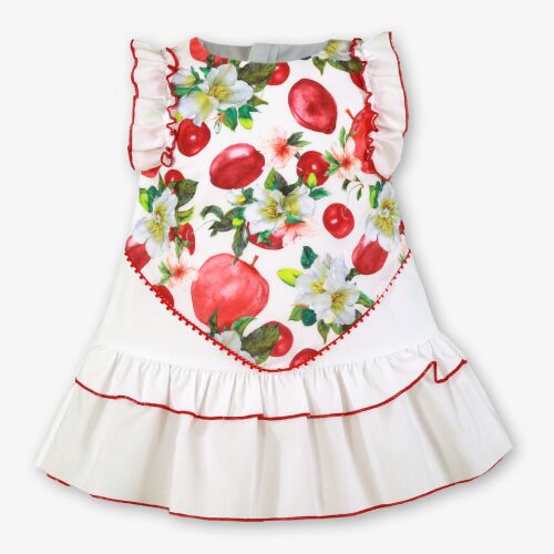 *PRE ORDER SS26 Girls Miranda Red and White Dress 500