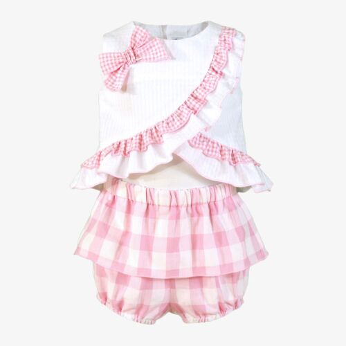 *PRE ORDER SS26 Girls Miranda Pink and White Set 502