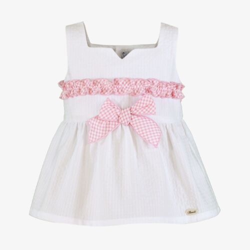 *PRE ORDER SS26 Girls Miranda Pink and White Set 602