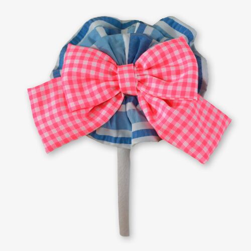 *PRE ORDER SS26 Girls Miranda Blue, Teal and Pink Headpiece 617