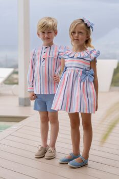 *PRE ORDER SS26 Girls Miranda Striped Dress 244