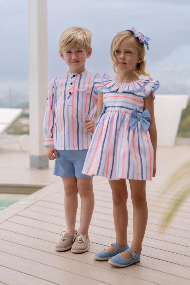 *PRE ORDER SS26 Girls Miranda Striped Dress 244