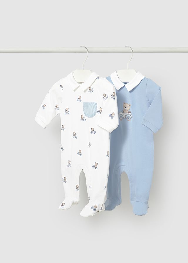 *PRE ORDER SS26 Boys Babygrows 1716 Sky 93 - 2 Piece Set