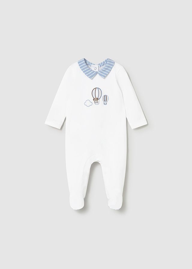 *PRE ORDER SS26 Boys Babygrow 1742 White 77