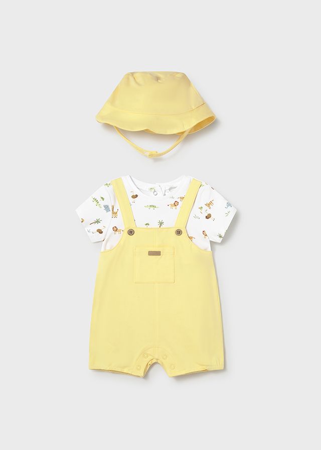 *PRE ORDER SS26 Boys Mayoral Romper and Hat 1607 Sunny 11