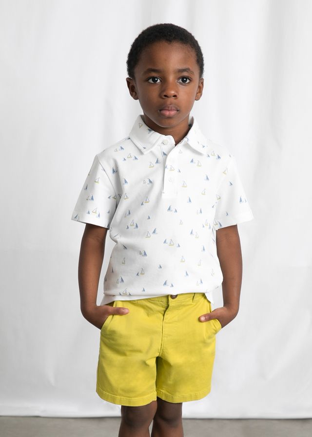 *PRE ORDER SS26 Boys Mayoral Polo Shirt and Shorts Set 3101 202 (23,33)