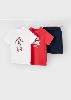 *PRE ORDER SS26 Boys Mayoral T Shirt and Shorts Set 3604 (33) - 2 T Shirts