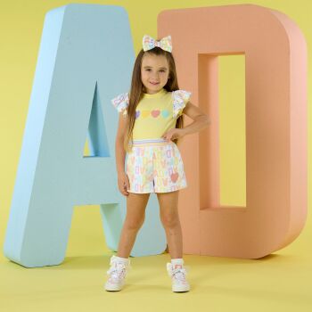 *PRE ORDER SS26 Girls ADee Sienna Top and Shorts Set S262516