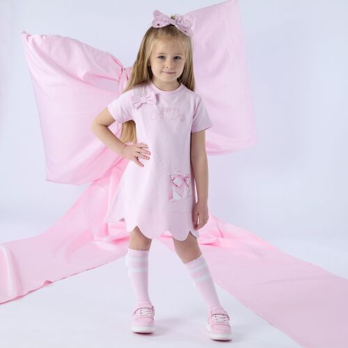 *PRE ORDER SS26 Girls ADee Regina Dress S261701 Pink Blossom