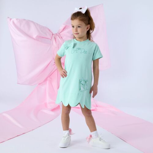 *PRE ORDER SS26 Girls ADee Regina Dress S261701 Miami Mint