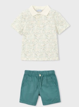 *PRE ORDER SS26 Boys Mayoral Polo Shirt and Shorts Set 3104 3202 (85,54)
