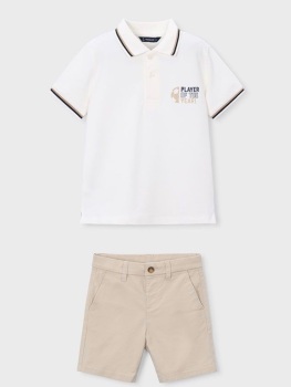 *PRE ORDER SS26 Boys Mayoral Polo Shirt and Shorts Set 3108 202 (62,35)