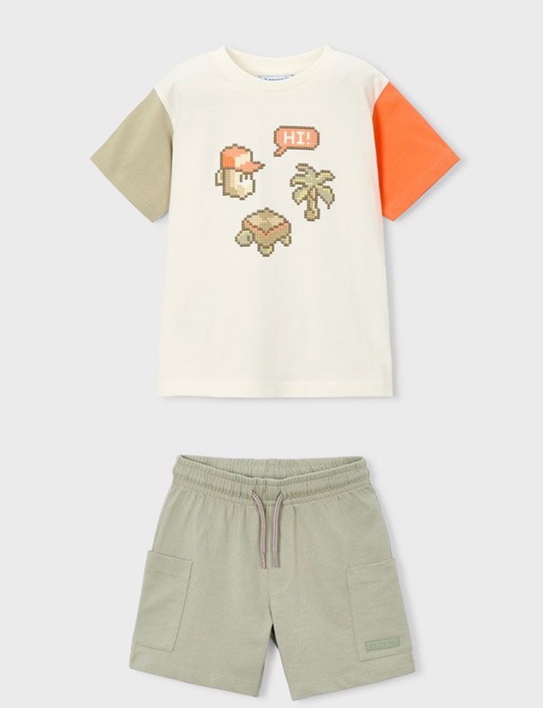 *PRE ORDER SS26 Boys Mayoral T Shirt and Shorts Set 3076 3211 (78,83)