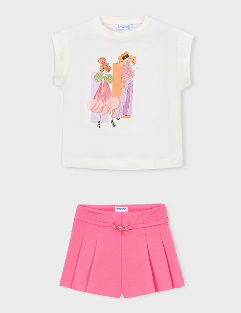*PRE ORDER SS26 Girls Mayoral T Shirt and Shorts Set 3005 3220 (75,42)