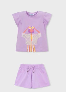 *PRE ORDER SS26 Girls Mayoral T Shirt and Shorts Set 3007 607 (81,10)