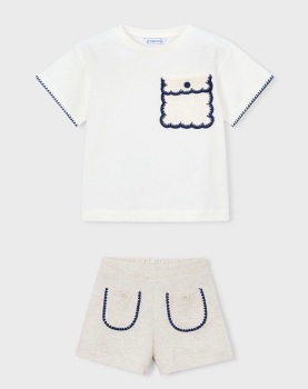 *PRE ORDER SS26 Girls Mayoral T Shirt and Shorts Set 3013 3219 (11,38)