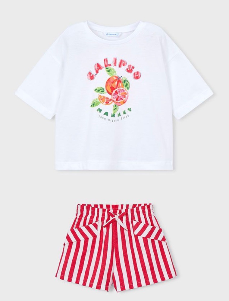 *PRE ORDER SS26 Girls Mayoral T Shirt and Shorts Set 3016 3221 (21,64)