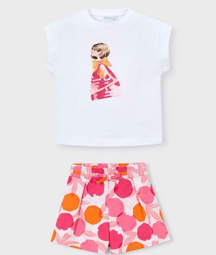 *PRE ORDER SS26 Girls Mayoral T Shirt and Skirt Set 3005 3906 (74,69)