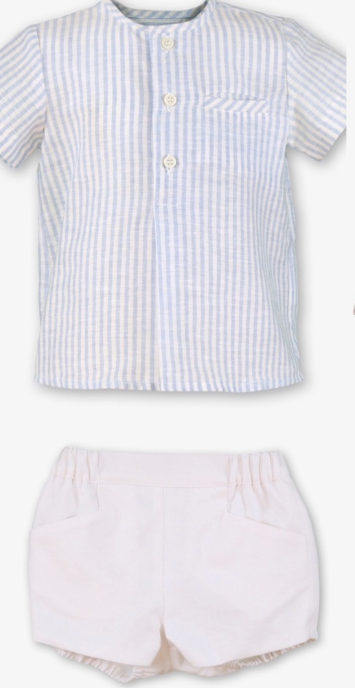 *New For SS26 Boys Miranda Blue and White Set 508