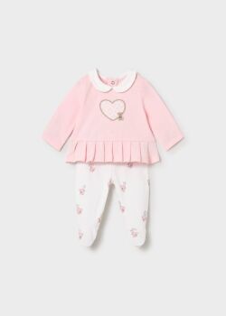 *PRE ORDER SS26 Girls Mayoral Set 1592 Baby Rose 90