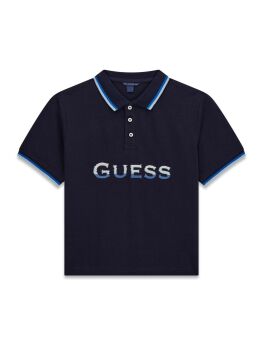 *New For SS26 Boys Guess Oversize Polo Shirt L6GP00